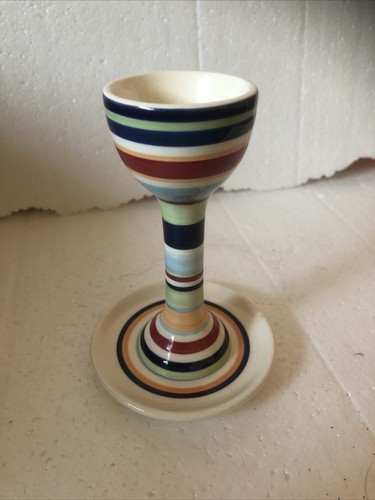 Retro stripey egg cup - cup, holder