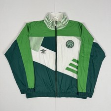 Celtic Umbro Track Jacket 1991/1992 Tracksuit Top Training Shell Warn Up Mens M