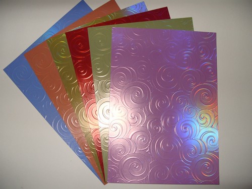 Embossed foil card 250gsm - embossed,