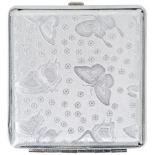 Vintage metal cigarette case - cigarette,
