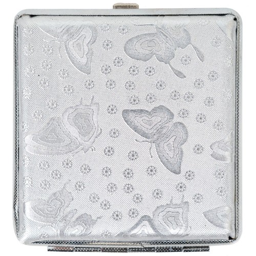 Vintage metal cigarette case - vintage,