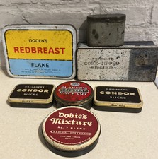 JOB LOT VINTAGE TOBACCO TINS