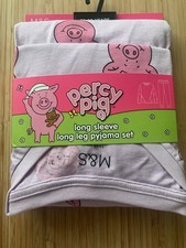 M&S Girls Pyjamas Pink Percy