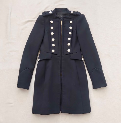 Zara military style - coat, dark