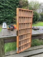 RARE FORMAT RESTORED VINTAGE S&B WOODEN PRINTERS TYPECASE TRAY LETTERPRESS ART