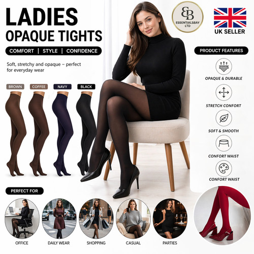 Ladies opaque tights 100 - ladies,