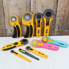 OLFA Rotary Cutters & Spare Blades 18, 28, 45 & 60mm for Paper, Craft & Sewing