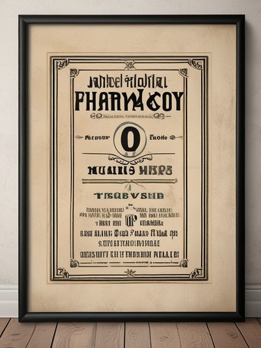 Vintage pharmacy sign - vintage,
