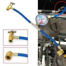 R134A Car Air Conditioning Refrigerant Recharge Measuring Hose Gas Gauge Kit UK