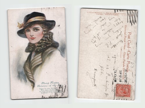 Postcard birthday greeting - postcard,