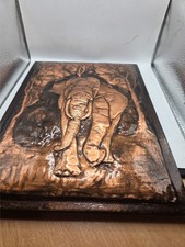 3D Elephant Embossed Copper
