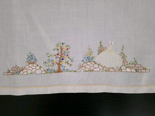 Vintage linen traymat deco - vintage,