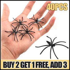 40x realistic plastic spiders - 40x,