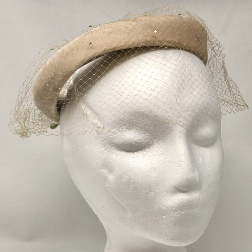 Vtg 50s veiled velvet halo - vtg, hat