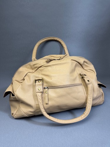Leather bowling handbag bag