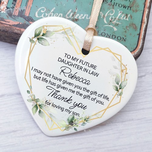 Personalised heart ornament - personalised,
