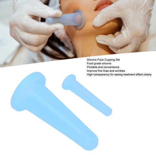 2pcs silicone facial cupping - silicone,