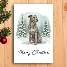 Irish Wolfhound Christmas Card