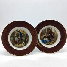 Wood & Sons 'Cries of London' X2 24cm Plates 'Sweet Oranges' & 'Buy My Lavender'