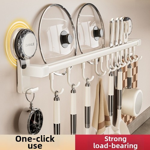 Plastic aluminum kitchen shelf - aluminum,