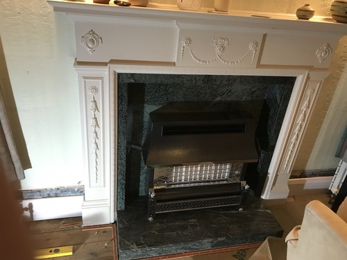 Wooden mantlepiece fire - mantlepiece, /