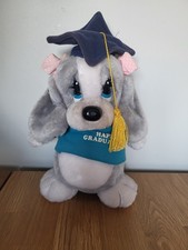 Honey Sad Sam Happy Graduation Bear Plush Soft Toy Applause 1986 Vintage