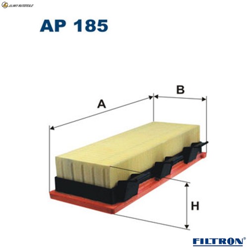 Air filter 185 for renault - air, ap