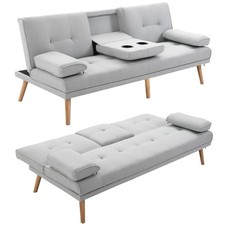 HOMCOM 3 Seater Sofa Bed