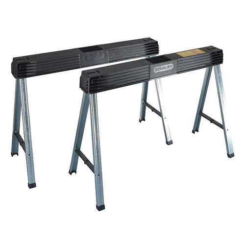 Stanley folding sawhorses twin - stanley,