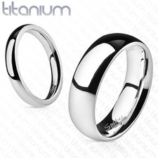 Mens TITANIUM Polished Wedding