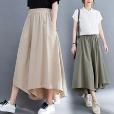 Ladies Wide Leg Pants Culottes