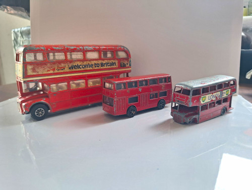 Vintage diecast london - 3x,