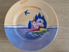 Vintage hand painted Noritake lustreware pin dish