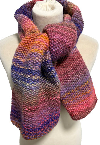 Multicoloured hand knitted - hand,