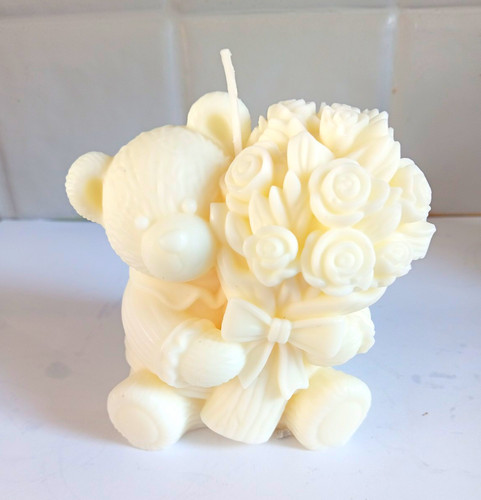 Handmade teddy bear rose - handmade,