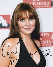 CAROL VORDERMAN GORGEOUS TV STAR 2 x SIGNED PHOTO PRINTS MEMORABILIA BOGOF 