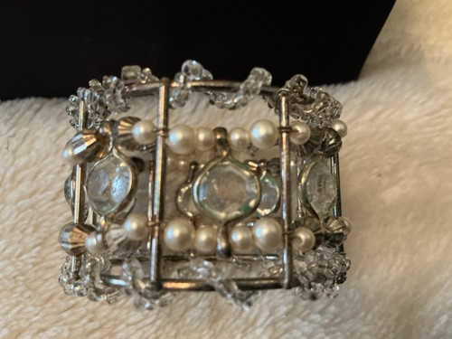 Vintage beaded napkin rings - vintage,