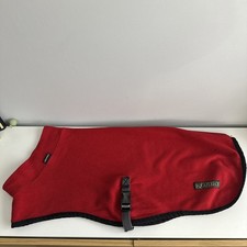 Equafleece Polartec Waterproof Polo Neck Dog Coat Size 31 Standard Red