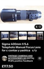 Sigma 400mm f/5.6 Telephoto