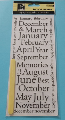 Rub transfer stickers - on, black