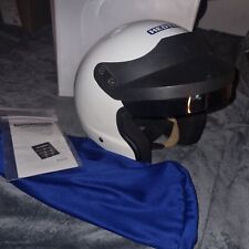 Hedtec Rapido OF-S1 FHR HANS Open Face Motorsport Helmet FIA Medium USED ONCE