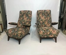 Greaves and Thomas Pair Teak Lounge Armchairs 1960s Midcentury Vintage Retro 70s