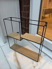 Metal & Wood Shelf Wall Hanging Storage Shelves Home Decor -H 40 X L 40 X D 10cm
