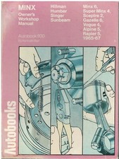 SUNBEAM ALPINE SERIES V 2-SEATER 1725cc 1965-67 WORKSHOP MANUAL *HARDBACK*