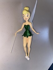 Disney Christmas Tinkerbell Tree Topper Glitter Wings Fairy (Lights Up?) DAMAGED