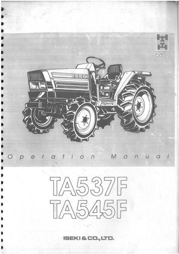 Iseki tractor ta537f ta545f - iseki,