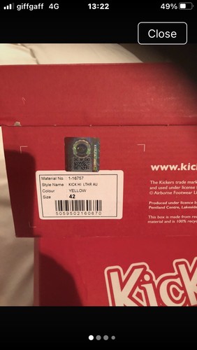 Size kickers - 8,