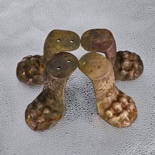 Set of 4 Antique Large Bronze