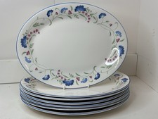 7 X Royal Doulton Expressions “ Windermere “ Oval Dinner Plates