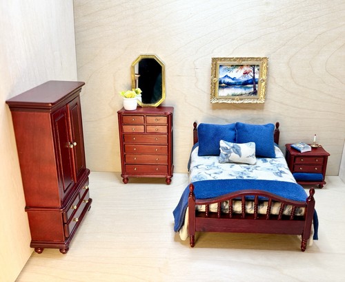 Vtg mahogany bedroom suite - mahogany,